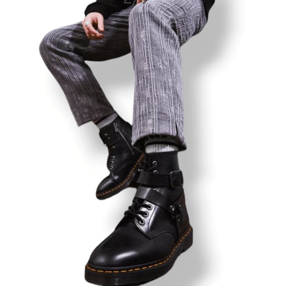 Dr. Martens Other - Dr. Martens Cristofor Leather Harness Lace Up Boots
